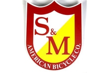 Load image into Gallery viewer, S&amp;M Big Sheild Sticker - Pedal Driven Cycles