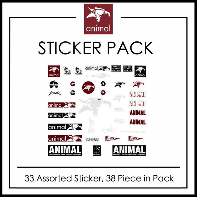 Animal Sticker Pack - Pedal Driven Cycles