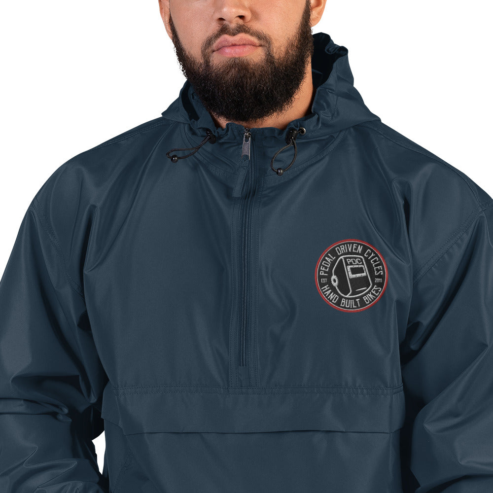 Champion hooded packable best sale popover jacket