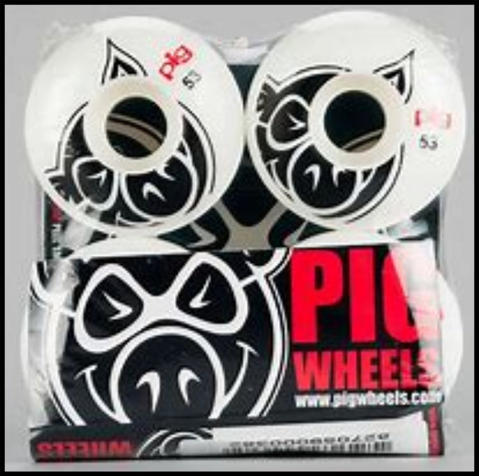 Pig Head Natural Logo Skate Wheels - Pedal Driven Cycles