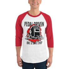 Load image into Gallery viewer, PDC Skull 3/4 sleeve raglan shirt - Pedal Driven Cycles